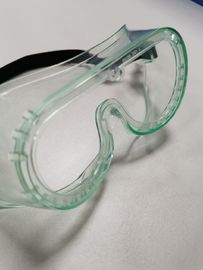 แว่นตานิรภัยกันน้ำกระเซ็นกรอบใส PVC กันน้ำป้องกันหมอกเป็นมิตรกับสิ่งแวดล้อม